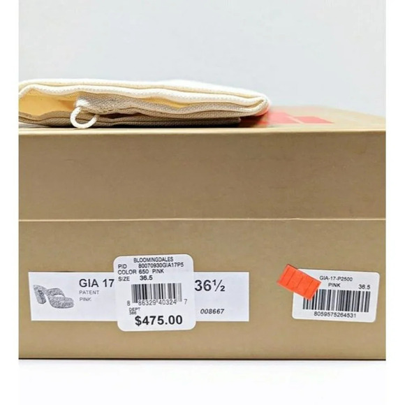 Gia Borghini Women's Gia 17 Pink Patent Platform Sandals Size 36.5 IT MSRP $475 - Picture 11 of 11